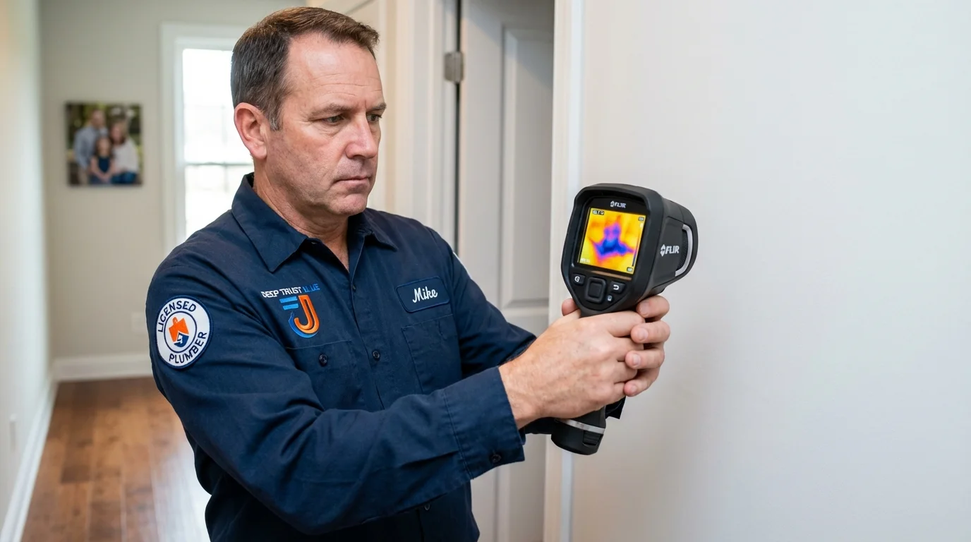 Thermal imaging leak detection by Johns Plumbing LLC in Staten Island